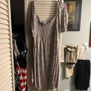 H&M Long Sleeve Floral Dress - Multicolor